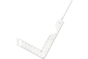 ZEYIYER Book Cover Guide 5 in 1 Bookbinding Tools, Metal Book Binding Kit, Bookbinding Ruler for Making Book Cover,Journal, Planner,Calender Covers Out of Chipboard