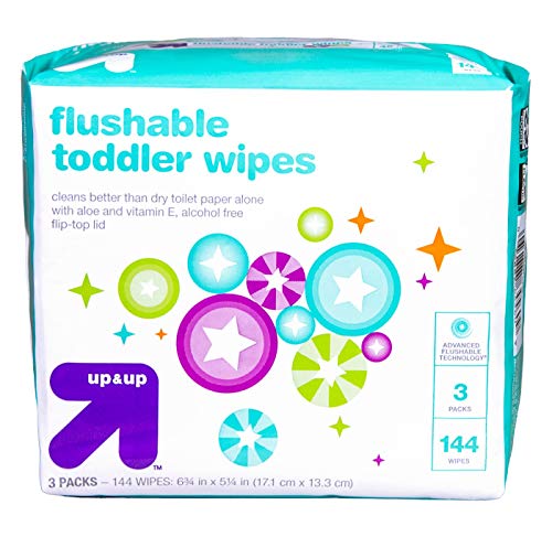 up & up flushable wipes
