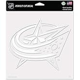 WinCraft NHL Official Columbus Blue Jackets 8x8 White Perfect Cut Decal