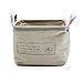 Storage Basket Storage Bin Storage Cube with Handles Small Canvas Fabric Cotton Linen Collapsible, French S, Small(8.25 x 7.87 x 5.91 inch)