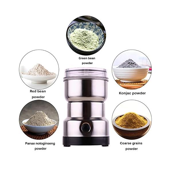 Kaffeemühle Elektrische Kaffeemühle, GGHKDD 150W Fassungsvermögen für Kaffeebohnen Nüsse Gewürze Getreide Kräuter Mühle… – Bild 3