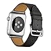 iBazal Compatible Apple Watch Band, 38mm [Business Series] Apple Watch Leather Band Cow Leather Band Replacement for Apple Watch Series 4/3/ 2/1 Sport and Edition 38mm (Black 38mm)