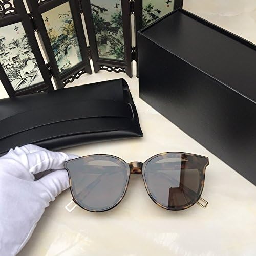 New Gentle Women eyeware V Brand Black Peter 034 Sunglasses for gental Monster Sunglasses -Leopard Frame Dark Green Lens