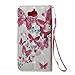 Huawei Y5 2017 / Y6 2017 Case,Premium TPU Shockproof Cover [Kickstand Feature][Slim Fit] Credit Card Pockets [Wrist Strap] Folio Cover Flip Wallet Case for Huawei Y5 2017 / Y6 2017 -Butterfly Group