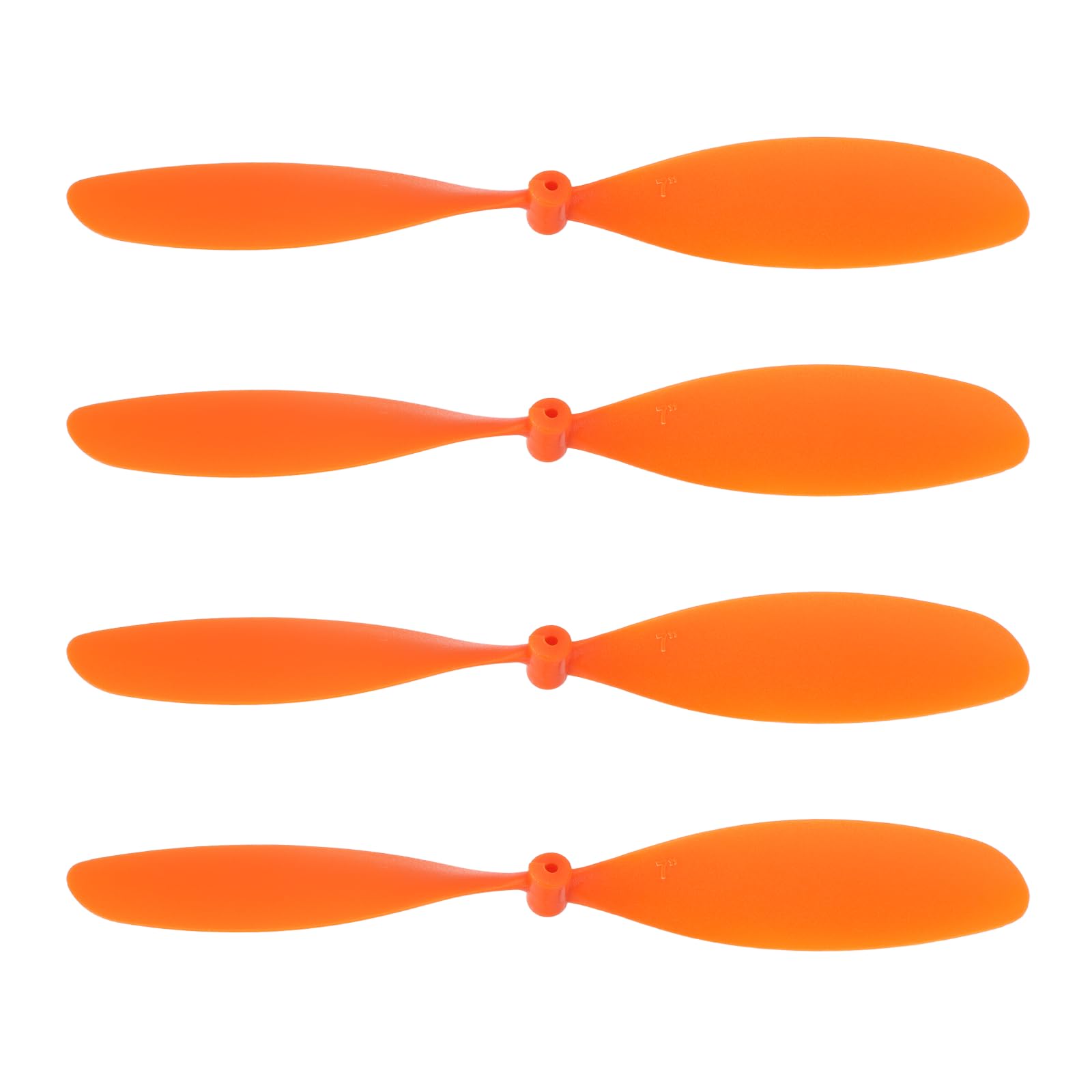 sourcing map Plastic Propeller, Propeller Props Blade Helicopter Kit 7" Fold Resistant for STEM Activities Powered Airplanes DIY Science(Orange, Pack of 4)