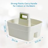 ACCURATE Kitchen Tidy Organiser Multipurpose Caddy with Handle Cream view 3