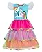 LEMONBABY My Little Pony Sleeveless Princess Birthday Party Dress (4-5Y, Rainbow)