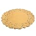 Juvale Round Gold Lace Paper Charger Plates - 12-Inch, Gold, Pack of 60 - Table & Disposable Round Paper Placemats - Doilies for Tables & Party Decor
