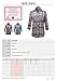 Cotton Plaid Long Roll Up Sleeves Chest Pocket Button Closure Shirt Mint L
