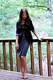 Wenxuan Women's Boyfriend Blazer Tailored Rolled Up Sleeve Coat Jacket