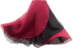 RCIUJEL Women's Ballet Skirt Chiffon Dance Transparent Dress Summer Beach
