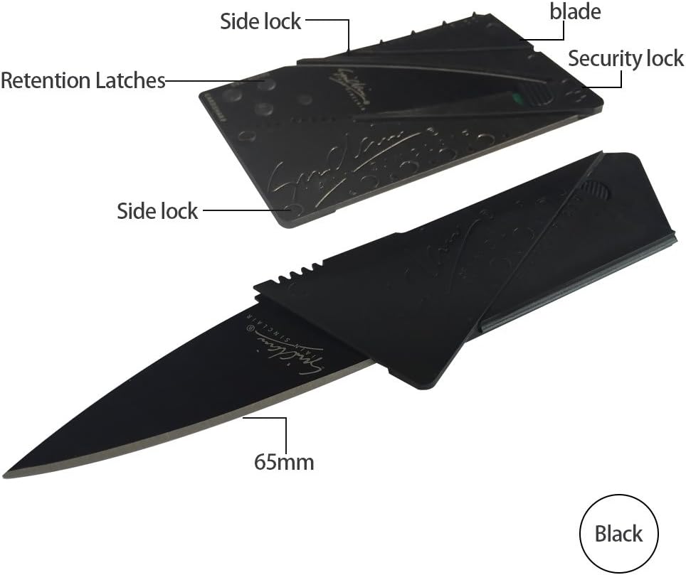 tool outdoor tool Card knife ( Black)