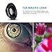 Universal Phone Camera Lens - Luxsure 3 in 1 Phone Lens Kit with 180° Fisheye Len + Super Wide Angle Lens + 10X Macro Lens for iPhone 7/6s Plus/6s/6/6 Plus Samsung iPad and Most Smartphones (Black-2)