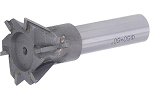 DIYDEG Dovetail Cutter, 60 Degree Quenching Cemented Carbide Universal Handle High Temperature Resistance End Mill Smooth Chip Evacuation Efficient Flexible Dovetail Cutter Milling for Non Ferrous Metals
