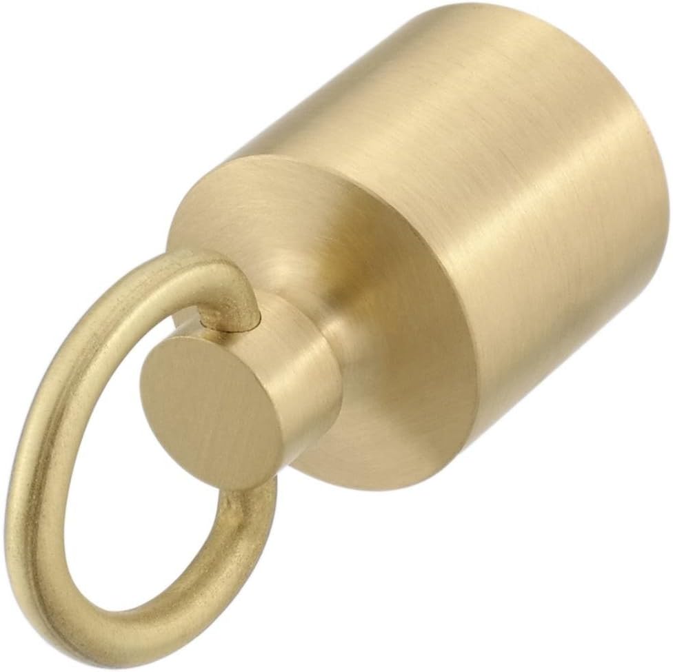 Kanirope 'Rope End Cap with Ring for 40 mm Hand Rail Rope Brass matt