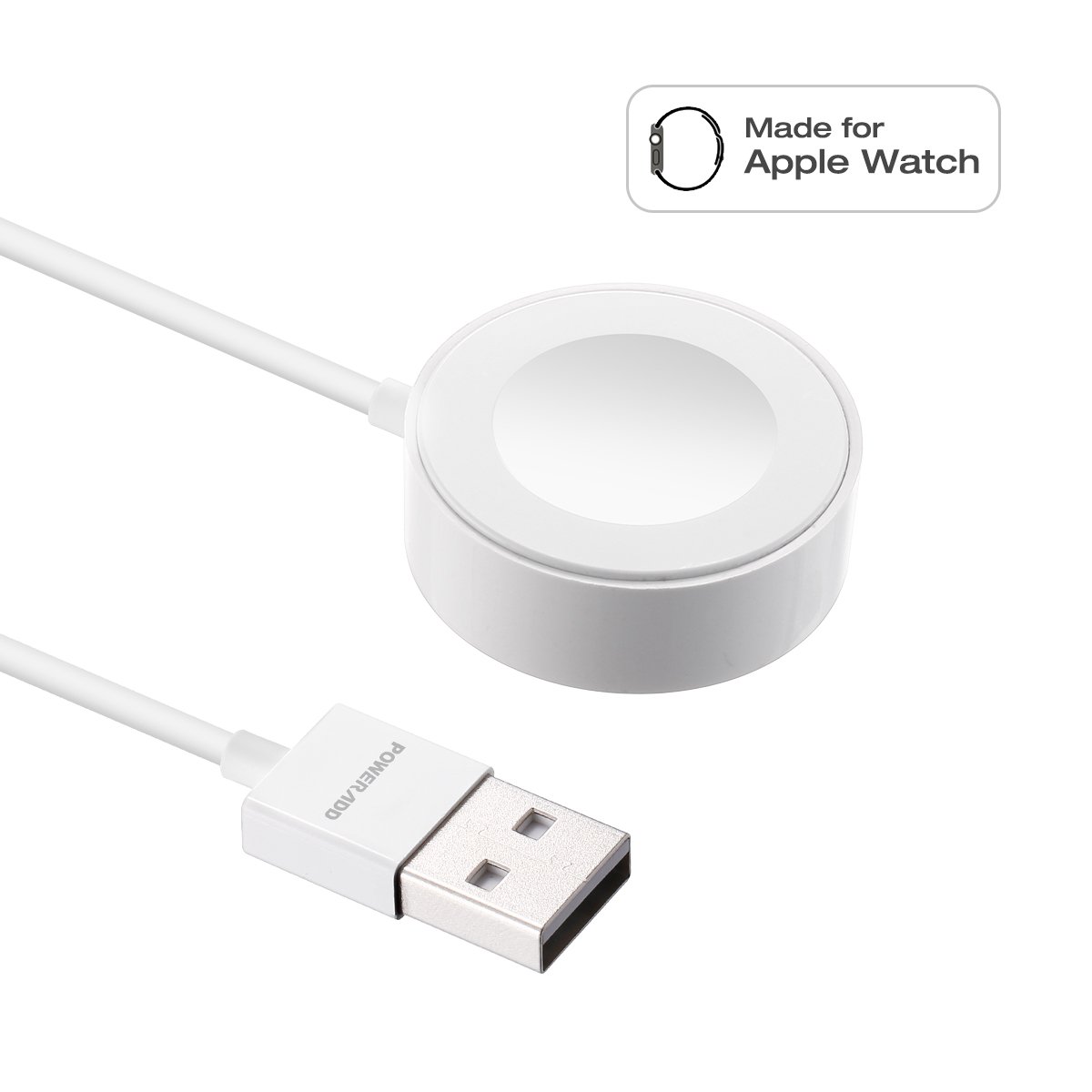 [ Apple MFi Certified ] Apple Watch Charger, Poweradd iWatch Magnetic Charging Cable 3.3 feet/1meter for iWatch 38mm & 42mm, Apple Watch Series 1 / 2 / 3