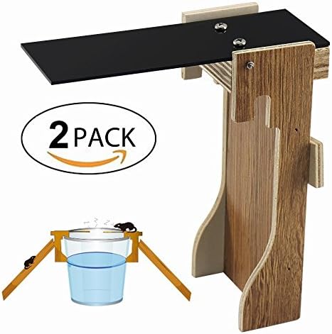 Vrich Plank Mouse trap - Humane Auto Reset Trap - Walk the Plank Mouse Trap Kill or Live Catch Rat Traps Control for Mice, Rats, Rodents &amp; Other Pest (2 Packs)