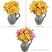 GTIDEA 4PCS Artificial Daisy Flowers Bouquets 28 Heads Silk Arrangements Bridal Home DIY Garden Office Dining Table Wedding Decor Yellow