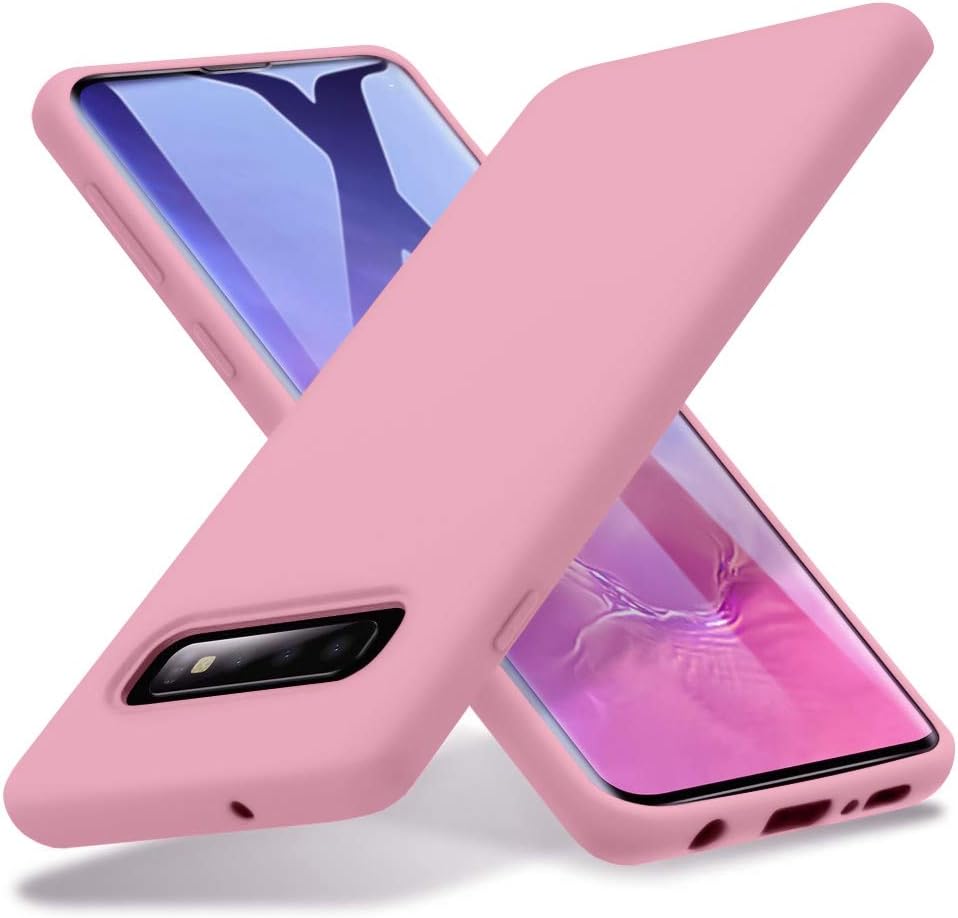 Proze Samsung Galaxy S10 PLUS Phone Case - Soft Silicone Cover for S10+ 6.4" Pink