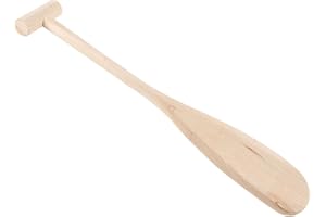 BUTIFULSIC Lightweight Wooden Canoe Paddle Wood Oar for Adults Reinforced Joint Boating Paddle for Wooden Stage