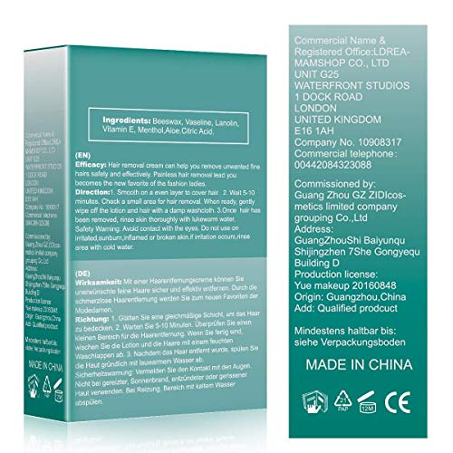 Hair Removal Cream - Skin Friendly Painless Flawless Premium Depilatory Cream - Hair Remover Cream for Women and Men