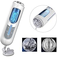 Male Masturbator Cup Fovel 10 Patterns 5 Speeds Large Size Electric Masturbation Cup Hands Free USB Rechargeable Vagina Pocket Adult Sex Masturber Toys Men