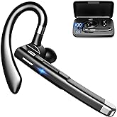 Bluetooth Earpiece for Cell Phones, Bluetooth V5.1 Headset with Charging Case, Waterproof Hands-Free Earphones Wireless Headphone , for Business/Office/Driving Compatible with Android/iPhone