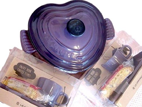 Amazon Co Jp ルクルーゼ ハート鍋 ミニマグ トレイ ギフトセットカシスココットダムールパープルルクルーゼ ３点セット ホビー 通販