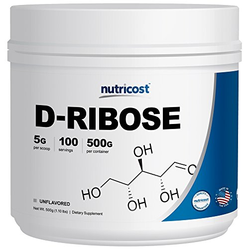 Nutricost D-Ribose - Pure D-Ribose - 500G; 100 Servings; 5000mg Per Serving - Highest Quality D-Ribose