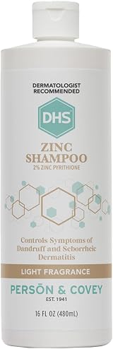 DHS Zinc Shampoo 16oz Dandruff Itching Relief Seborrheic Dermatitis Control view 1