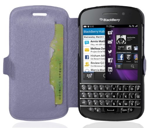 Cadorabo - ultra slim book style cover works with blackberry q10 …