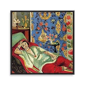 Framed Matisse Guitar Girl Home Artwork for Living Room Bedroom