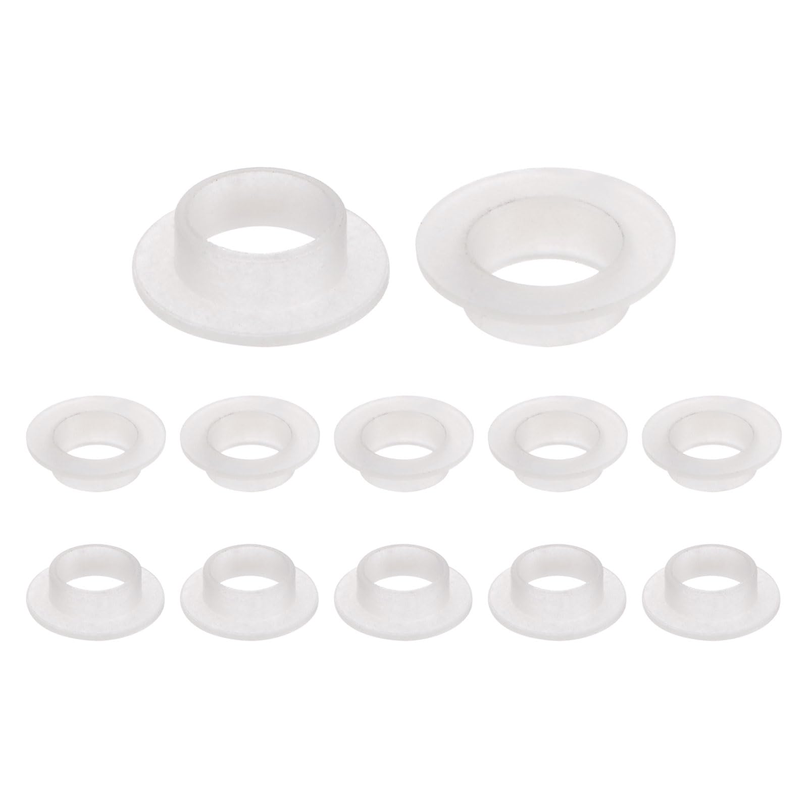 uxcell 12pcs Flanged Sleeve Bearings Plastic