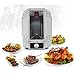 NutriChef Vertical Rotisserie Oven Roaster - Rotating Shawarma/Kebab Machine with Skewer and Rack, Basket Tower, Roasting Rack, Poultry Tower, Drip Tray - For Meat Chicken Turkey Lamb - PKRT15 White