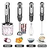 AIFEEL-Hand-Blender-800W-Turbo-ButtonLow-Noise-4-in-1-Stick-Blender-with-500ML-Food-Chopper600ML-Measuring-CupEgg-WhiskMilk-FrotherStainless-Steel-Blender-Blades AIFEEL Hand Blender 800W, Turbo Button/Low Noise, 4 in 1 Stick Blender with 500ML Food Chopper/600ML Measuring Cup/Egg Whisk/Milk Frother,Stainless Steel Blender Blades