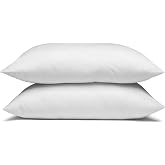 Manchester Mills TemperLoft Serenity Pillows Standard (Set of 2), Down/Down Alternative Fill, 20x26, 100% Cotton Cover, Found in Leading Hotels Nationwide Hospitality Quality Delivered to Your Home