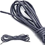 DailyShoes Round Waxed Shoelaces Oxford Flat Dress Canvas Sneaker Shoe Laces (27