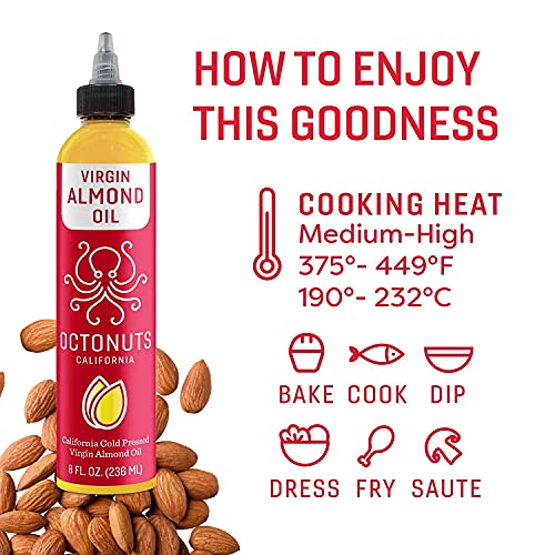 Octonuts Cold Pressed Almond & Walnut Oil, 8 ounce, Made with