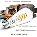 CRLight 6W LED Edison Bulb 3200K Soft White 70W Equivalent 700 LM Dimmable, E26 Vintage Edison ST64 Clear Glass LED Light Bulbs, Pack of 3
