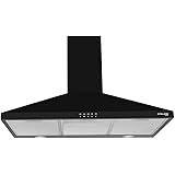 36" Wall Mount Range Hood, GASLAND Chef PR36BP 36 Inch Range Hood Black, Ducted Kitchen Exhaust Hood, 3 Speed…