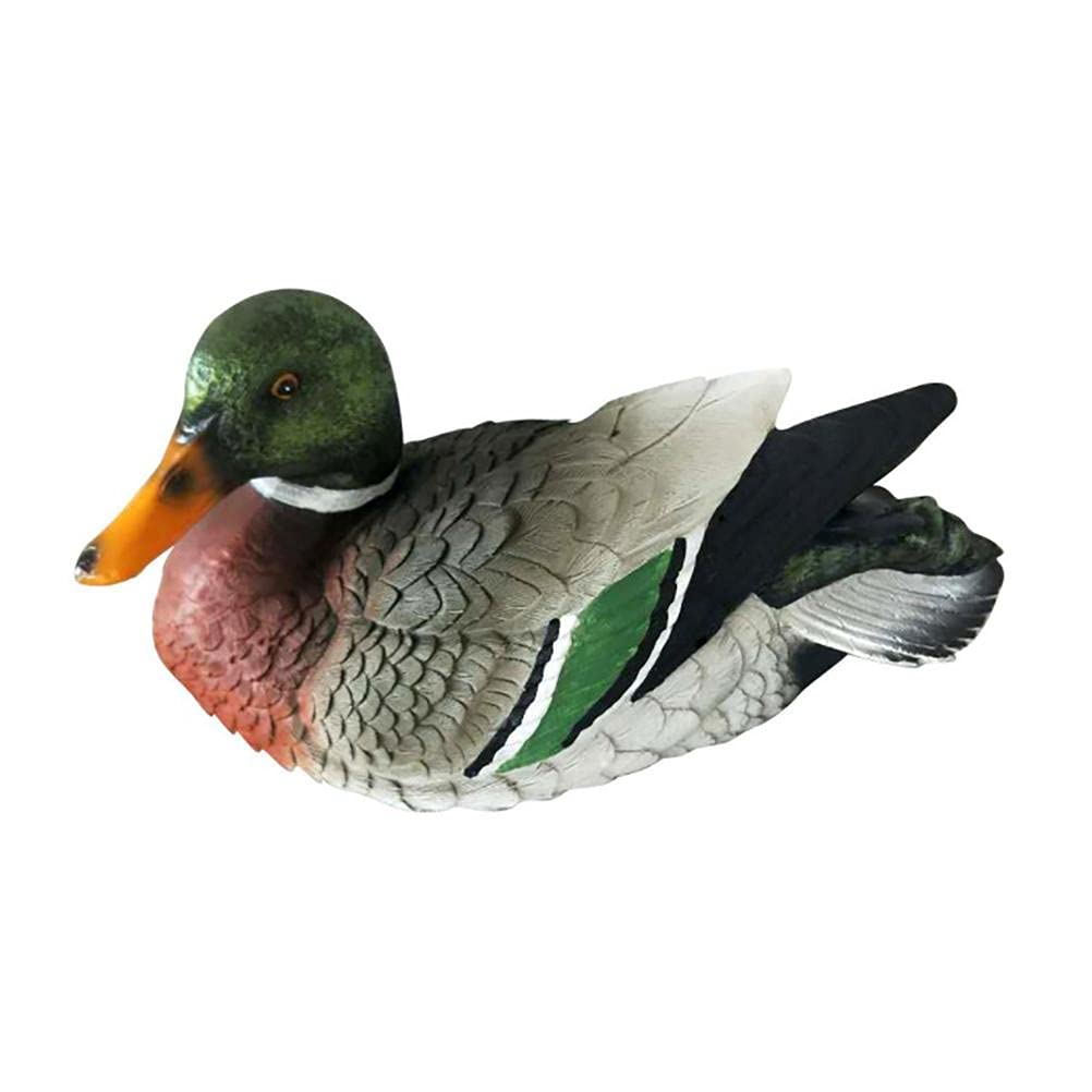 Tianbi Pond Ornament,Pond Floating Duck Statue, Artificial Duck Sculpture,Floating Pond Decor Duck Sculpture for Garden Pond Pool Fish Tank Garden Decor