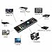 REDGO Air Mouse, 2.4G MX3 Portable Mini Wireless Qwerty Keyboard Mouse, Multifunctional Infrared Remote Control for Android Smart TV Box IPTV HTPC Mini PC Windows IOS MAC Xbox