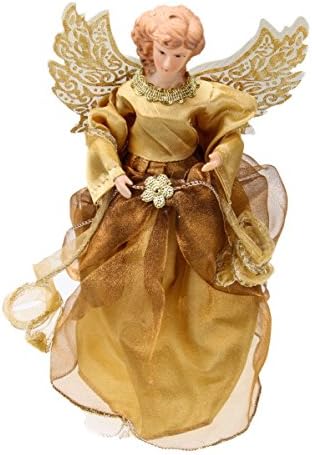 Christmas Holiday Gold Fairy Princess Tree Topper Decoration