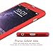 IPAKY All-Round Protective Slim Case Cover with Tempered Glass Screen Protector Skin for Apple iPhone 6/6S Plus 5.5'' (Red)
