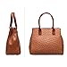Hynes Victory Ostrich Top Handle Handbag (Brown)
