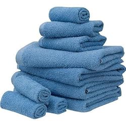 See Mainstays Value 10-Piece Towel Set ,Actual Color: Office Blue Details