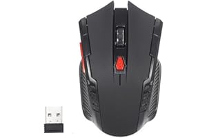 Performance Computer Game Mice – Wireless USB Gaming Mouse in Sleek Black with Durable ABS Construction