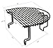 soldbbq Extended Cooking Rack Replacement for Primo Grill Accessories Primo Oval XL Grill by Primo 332, Porcelain Steel, 1 per Box