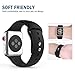 Vati Band for Apple Watch Series 3 Bands, Soft Silicone Replacement Sports Band for iWatch 38mm Apple Watch 2017 Series 3/2/1 All Models (S/M, Pink Sand)
