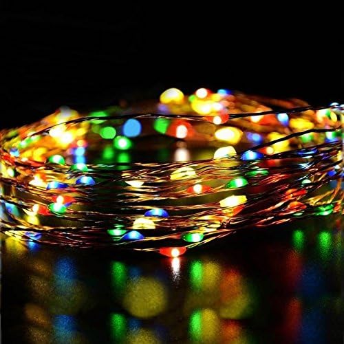 Pack of 4 Sets 9.8ft(3m) 4 Color LED String Lights 30 LEDs Oncidium Decorative Lights Decor Rope Flexible Fairy Lights Battery Operated Perfect for Tree, Party, Bedroom, Xmasâ€¦